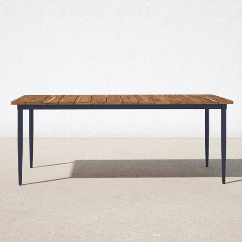 AllModern Brava Teak Outdoor Dining Table Wayfair
